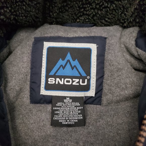 New Boys SNOZU Expedition Coat Jacket Hooded M 10+